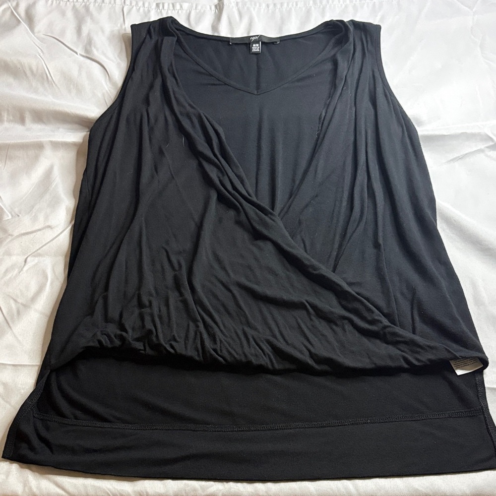 The UP! Women's Asymmetric Crossover Sleeveless Top (Style 30336